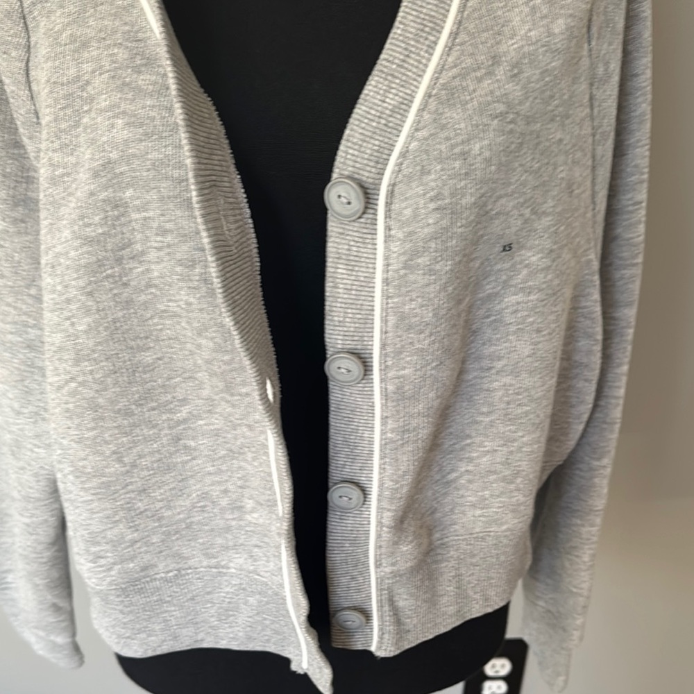 American Eagle Outfitters - Gray Button-Up Women's Sweater - Picture 7 of 8